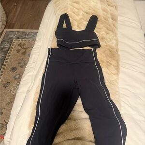 Women's Black Two-Piece Set